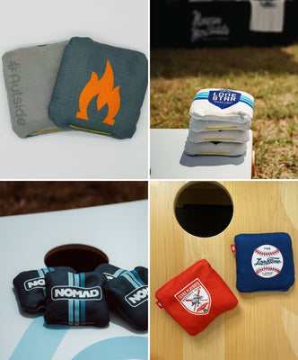 Load image into Gallery viewer, Premium Wedding &amp; Event Cornhole with Custom Bags - Natural
